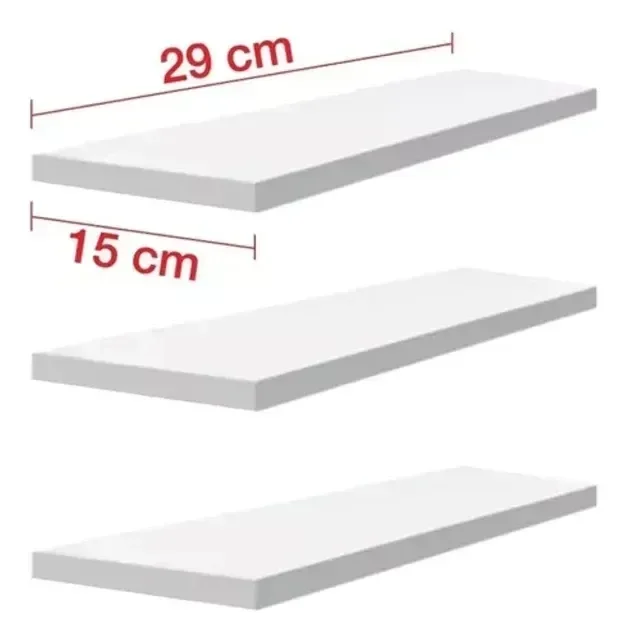 Ver imagem 2 de Prateleira em Mdf Tx e Suporte Invisivel com Bucha Ecoplan Ecop2 com 2 - Ecoplanejados