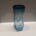 Ver imagem 2 de Vaso Decorativo Enfeite Casa Vidro 22x10x10cm Azul