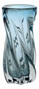 Ver imagem 1 de Vaso Decorativo Enfeite Casa Vidro 22x10x10cm Azul