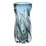 Vaso Decorativo Enfeite Casa Vidro 22x10x10cm Azul - 1