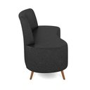 Ver imagem 5 de Sofá 2 Lugares Living 135cm Pé Palito Maraú Sintético Pu Preto K01 - D'Rossi