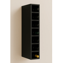 Ver imagem 2 de Suporte Nicho de Garrafa Vinho Adega de Parede 80cm: Preto