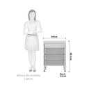 Ver imagem 2 de Balcão de Cozinha sem Tampo 60cm 4 Gavetas Pérola Luciane Móveis