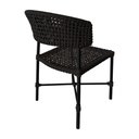 Ver imagem 2 de Cadeira de Jantar Alumínio Preto e Corda Naútica Hortz Area Externa -