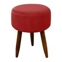 Ver imagem 1 de Puff Decorativo Redondo Pé Palito Herrero Vermelho