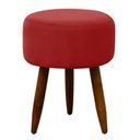 Ver imagem 2 de Puff Decorativo Redondo Pé Palito Herrero Vermelho