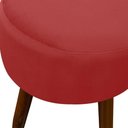 Ver imagem 3 de Puff Decorativo Redondo Pé Palito Herrero Vermelho