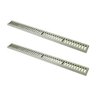 Kit 2 Ralo Grelha Linear Caixilho em Alumínio Bege 20x100cm - 1