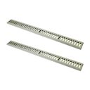 Ver imagem 1 de Kit 2 Ralo Grelha Linear Caixilho em Alumínio Bege 20x100cm