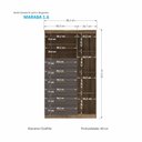 Ver imagem 3 de Multi-Cômoda Marabá:Atacama/Grafite