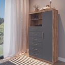 Ver imagem 1 de Multi-Cômoda Marabá:Atacama/Grafite