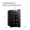 Adega Climatizada de Vinho 8 Garrafas Bivolt Midea Mdrw053fgggl3 - Bivolt - 4