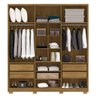 Guarda Roupa Casal 6p 4g Nor 203 Cm 10109 Nature Vlr - 2