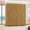 Ver imagem 7 de Guarda Roupa Casal 6p 4g Nor 203 Cm 10109 Nature Vlr
