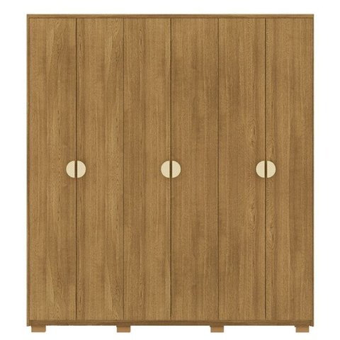 Guarda Roupa Casal 6p 4g Nor 203 Cm 10109 Nature Vlr