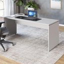 Ver imagem 4 de Mesa Escritório Escrivaninha 180cm X 70cm Pés Painel F5 Cor:cinza