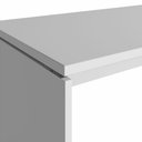 Ver imagem 5 de Mesa Escritório Escrivaninha 180cm X 70cm Pés Painel F5 Cor:cinza
