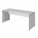 Ver imagem 1 de Mesa Escritório Escrivaninha 180cm X 70cm Pés Painel F5 Cor:cinza