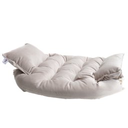 Caminha Colchão Luxo para Cachorro Bichinho Chic Cinza - M - 1