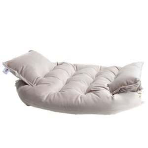 Caminha Colchão Luxo para Cachorro Bichinho Chic Cinza - M