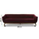 Ver imagem 1 de Sofá 3 Lugares Athenas, Bordo Base Madeira Harmônica Moveis