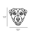 Ver imagem 3 de Escultura de Parede em MDF Jack Russel Geométrico