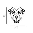 Ver imagem 2 de Escultura de Parede em MDF Jack Russel Geométrico