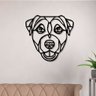 Escultura de Parede em MDF Jack Russel Geométrico - 1