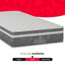 Ver imagem 6 de Cama Box Solteiro Cinza + Colchão Paris Molas Cinza Suede Cinza/cinza