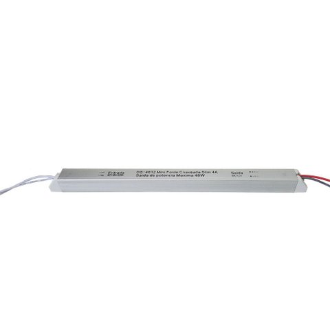 Fonte 12V 4A Para Fita de LED Para Móveis Slim Bivolt DELIS