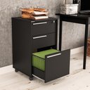 Ver imagem 1 de Gaveteiro Maia com 3 Gavetas e Chave - Preto