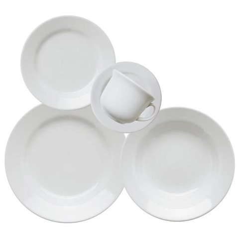 Aparelho de Jantar/chá Oxford 30pcs Mail Order Branco