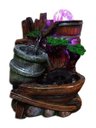 Ver imagem 1 de Fonte de Água Decorativa Led Cascata Paisagem Relaxante 26044 Jarros de Prata