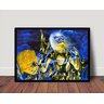 Quadro Poster com Moldura Metal Iron Maiden Eddie P1586 - 1