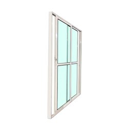Porta Balcão 2 Folhas Vidro 210x160 Branco Linha 25 - 2