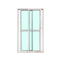 Porta Balcão 2 Folhas Vidro 210x160 Branco Linha 25 - 1