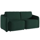 Ver imagem 1 de Sofá Cama Casal para Sala 236cm Polska K04 Veludo Verde - Mpozenato