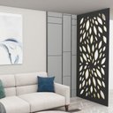 Ver imagem 1 de Painel Vazado Divisória Mdf Barcelona Preto - 0,60x2,20m