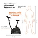 Ver imagem 4 de Bicicleta Vertical Athletic Advanced Magnetron 8 Níveis Magnéticos Suporta 140kg Monitor 16 Funções
