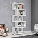 Ver imagem 4 de Estante para Livros Retrô 79cm com 5 Nichos Branco