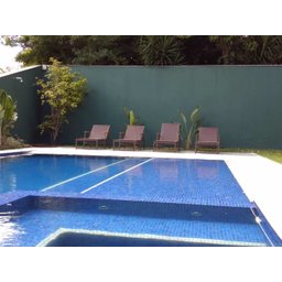 Espreguiçadeira de Piscina em Tela Sling e Aluminio Marrom Trama Móveis - 2