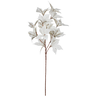 Haste Folhagem Ficus Branco Toque Seco 80cm - 1
