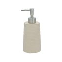 Ver imagem 1 de Porta Sabonete Liquido em Cimento Off White com Dispenser Prata | Formosinha