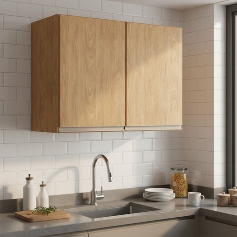 Armário Aéreo de Cozinha Essenza 2 Portas 80cm Móvel na Caixa