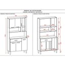Ver imagem 4 de Kit Cozinha Ambiente Golden 6 Portas Freijó Soft - Kits Paraná