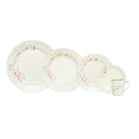 Jogo de Jantar Brisa Azul 40 Peças Porcelana Schmidt