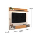 Ver imagem 2 de Painel Denver para TV até 65 Polegadas com LED Embutido MDF 25mm Off White/Jequitiba