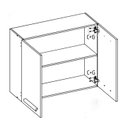 Ver imagem 7 de Armario Aereo 2 Pt 80 Cm 16980 Freijo Off White Cristal Nicioli