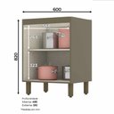 Ver imagem 4 de Balcão 600mm 2 Portas Connect - Duna