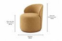 Ver imagem 4 de Poltrona Curva Moderna Design Arredondado Brenda